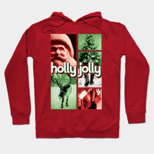 Holly Jolly Xmas Collage Hoodie